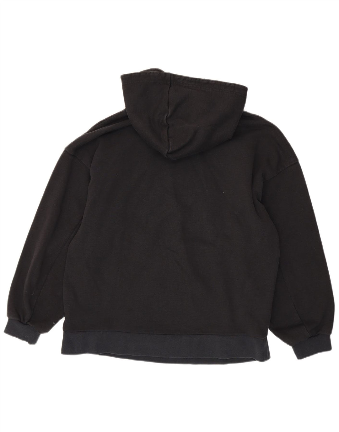 Pulover supradimensionat pentru femei ADIDAS UK 10 Bumbac cu flori negru mic