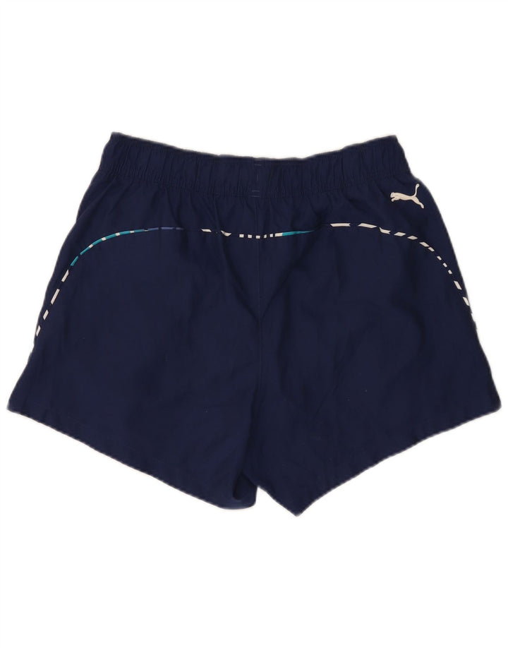Pantaloni scurți sport grafic Puma pentru bărbați, poliester mediu albastru