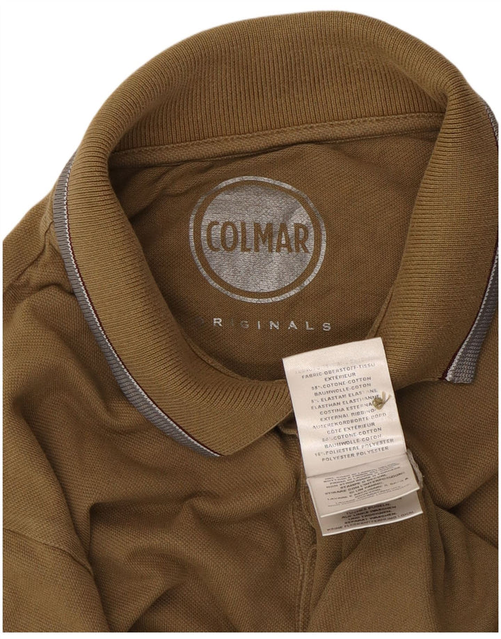 Tricou polo Colmar pentru bărbați, bumbac kaki mediu