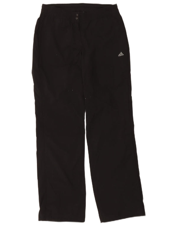 Pantaloni de trening Adidas Climalite pentru femei UK 10 Poliester negru mic