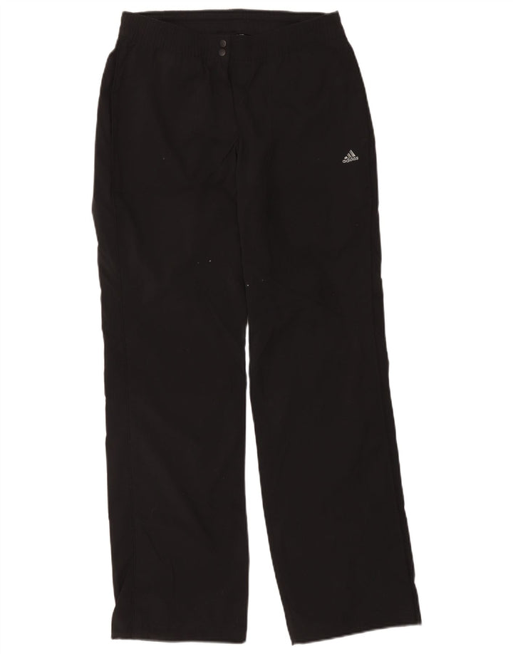 Pantaloni de trening Adidas Climalite pentru femei UK 10 Poliester negru mic