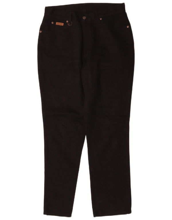 Blugi conici Wrangler pentru femei cu talie înaltă US 14 XL W32 L29 bumbac negru