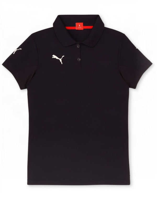 Tricou polo cu grafic Puma pentru femei UK 12 Medium Bleumarin Poliester