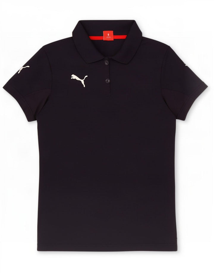 Tricou polo cu grafic Puma pentru femei UK 12 Medium Bleumarin Poliester
