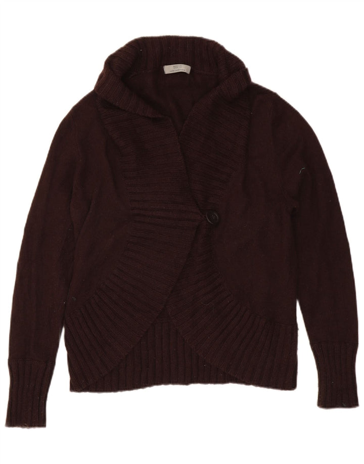 Pulover cardigan pentru femei Marks & Spencer UK 16 mare bumbac maro