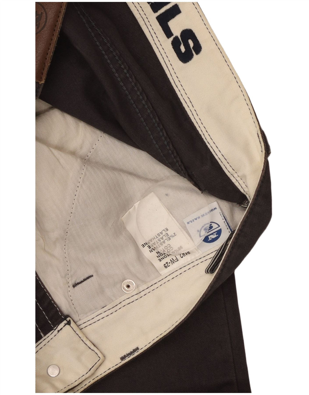 NORTH SAILS Pantaloni casual drepti pentru bărbați W32 L34 bumbac gri