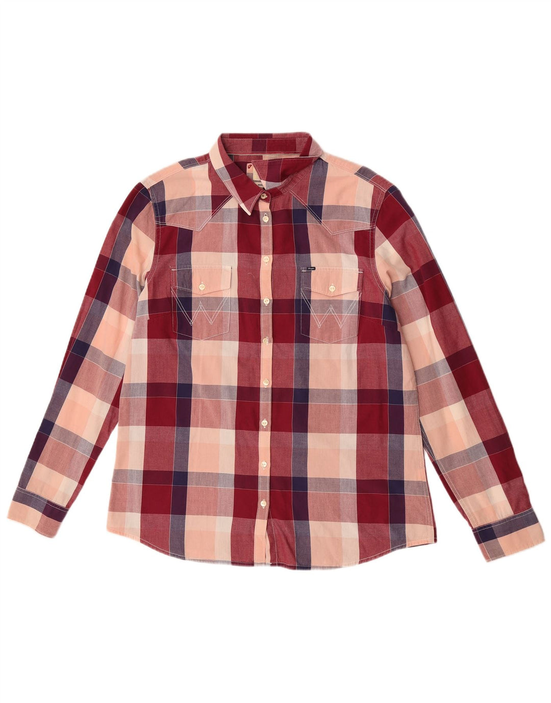 Cămașă Wrangler pentru femei, cu tăiere obișnuită, UK 18 XL, bumbac cu carouri multicolore
