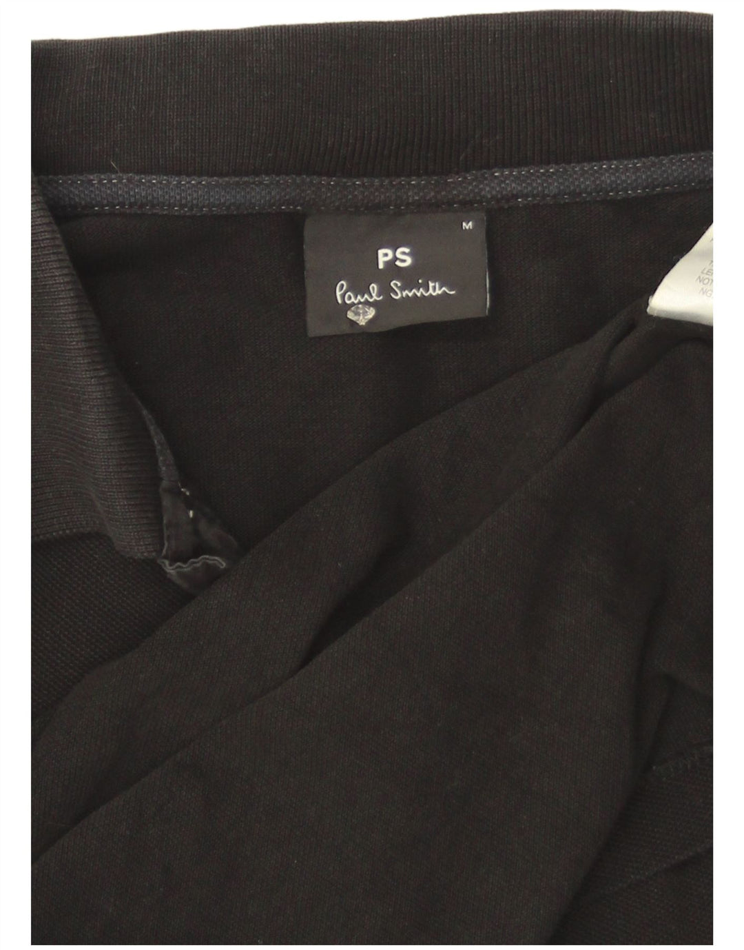 Cămașă polo Paul Smith pentru bărbați, bumbac mediu negru