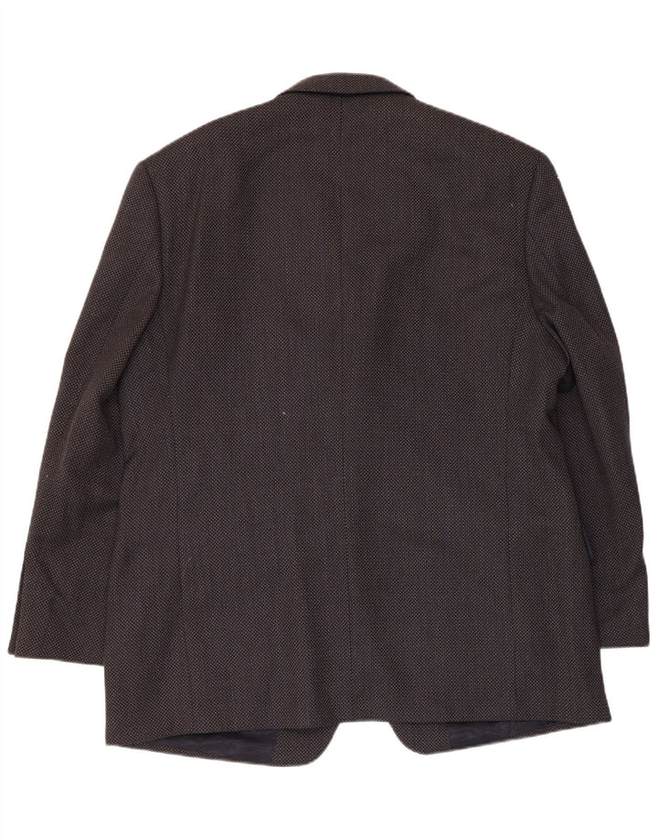 Jachetă pentru bărbați Marks & Spencer pentru bărbați, cu 3 nasturi, UK 44 XL, lână virgină bleumarin