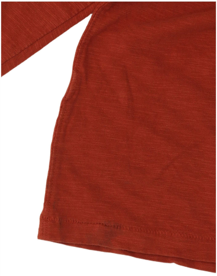 Top pentru bărbați Fat Face cu mânecă lungă, portocaliu mijlociu, pete