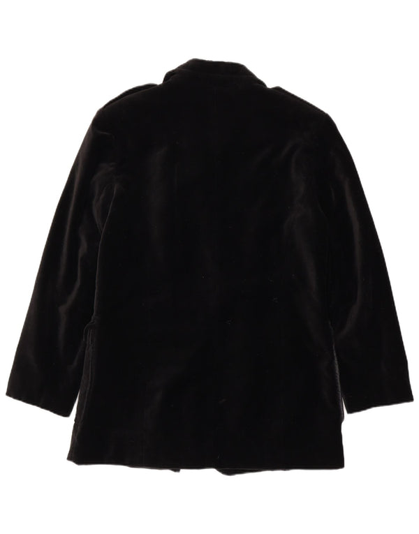 Jachetă Blazer militară cu două piept pentru femei Livre UK 16 Large Black