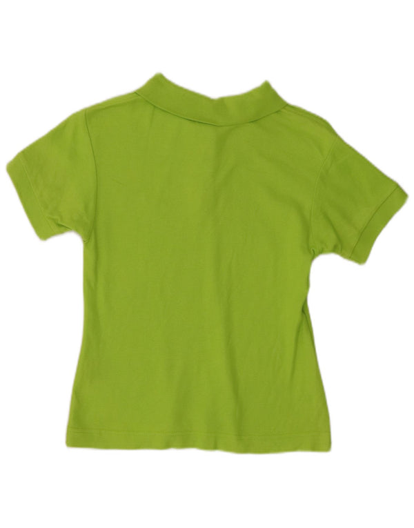 Tricou polo Crop Fila pentru femei UK 12, bumbac verde mediu