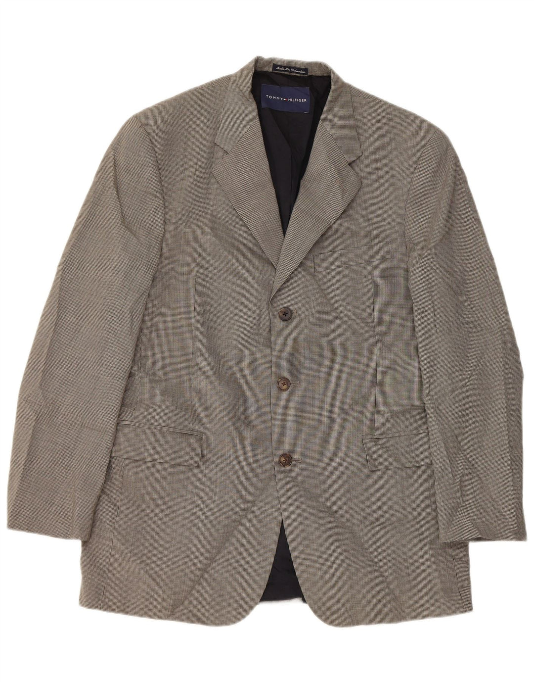 Sacou blazer pentru bărbați Tommy Hilfiger, cu 3 nasturi, UK 40, mare, gri