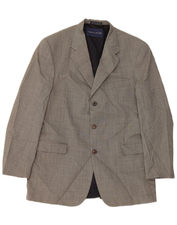 Sacou blazer pentru bărbați Tommy Hilfiger, cu 3 nasturi, UK 40, mare, gri