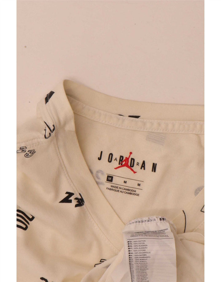Tricou grafic Jordan pentru bărbați Top, mediu alb, bumbac
