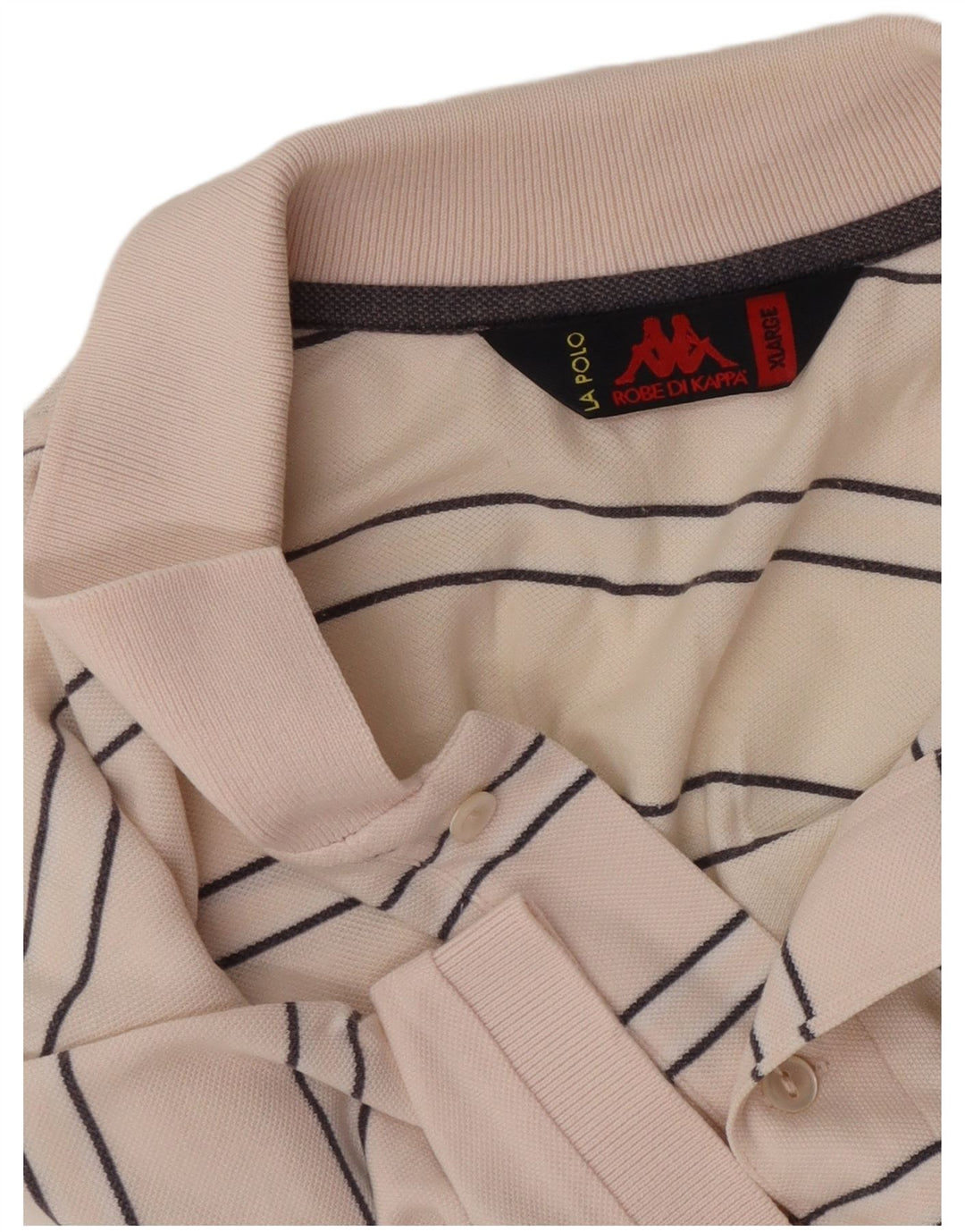 Cămașă polo pentru bărbați Kappa, cu dungi mari, roz