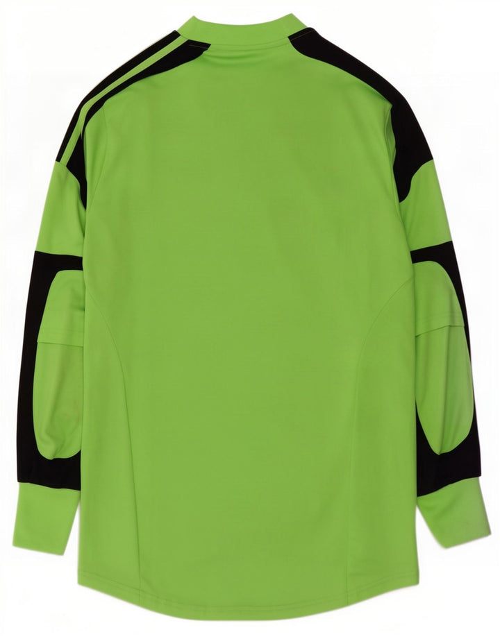 Adidas pentru bărbați Climacool Top cu mânecă lungă, verde mediu, poliester color bloc