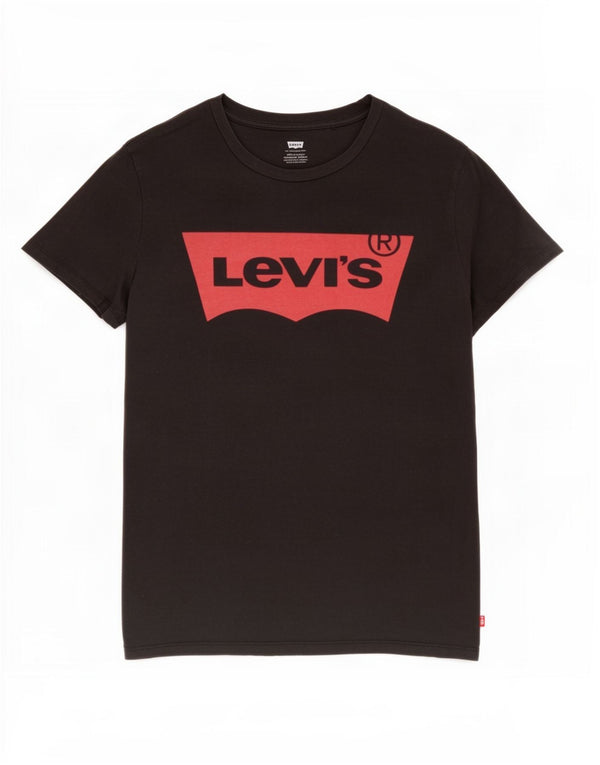 Tricou cu grafic Levi's pentru femei Top UK 12 Medium Black Bumbac