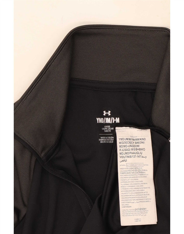 Trening Under Armour Fete Graphic Pullover Top 9-10 Ani Mediu Negru
