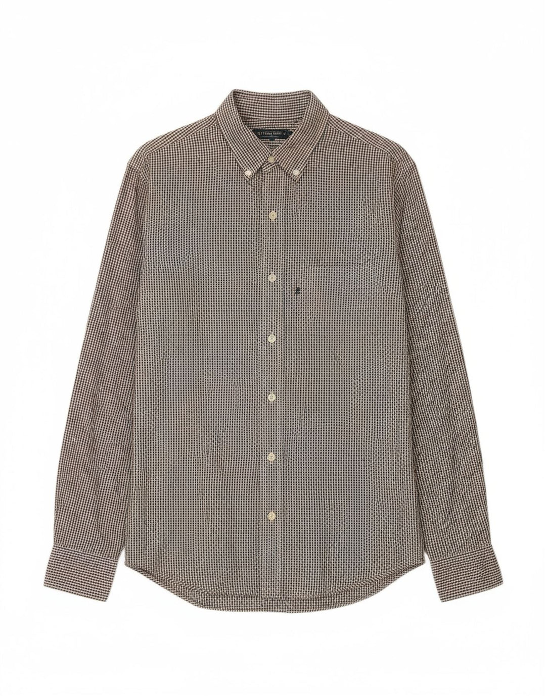 RALPH LAUREN Mens Shirt Small Burgundy Gingham