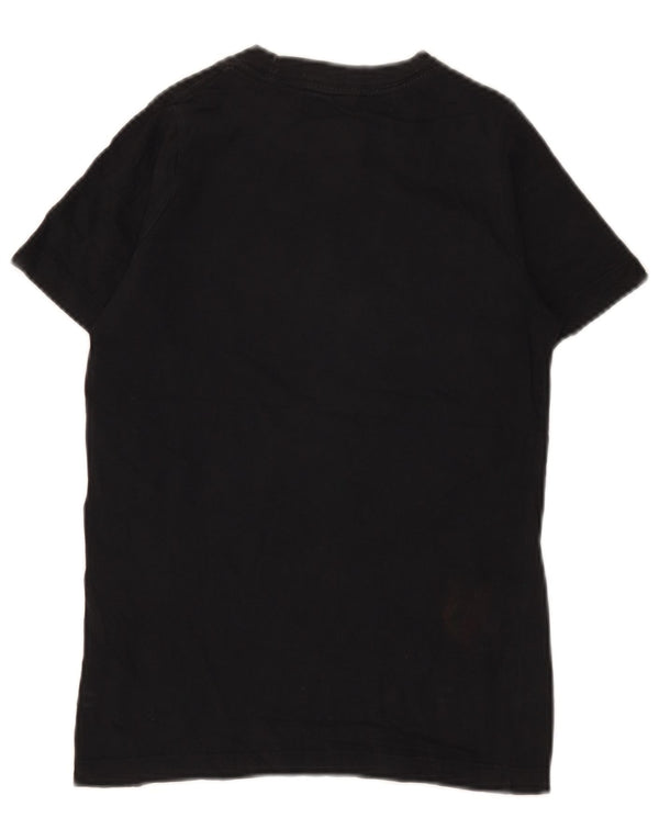 Tricou grafic Nike pentru băieți Top 10-11 ani bumbac negru mediu