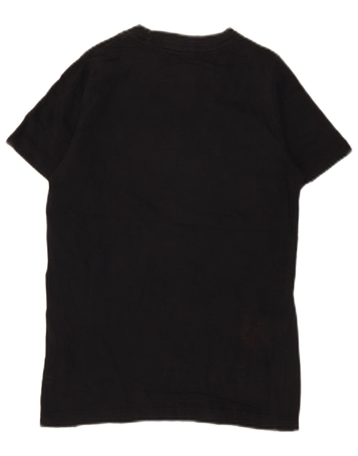 Tricou grafic Nike pentru băieți Top 10-11 ani bumbac negru mediu