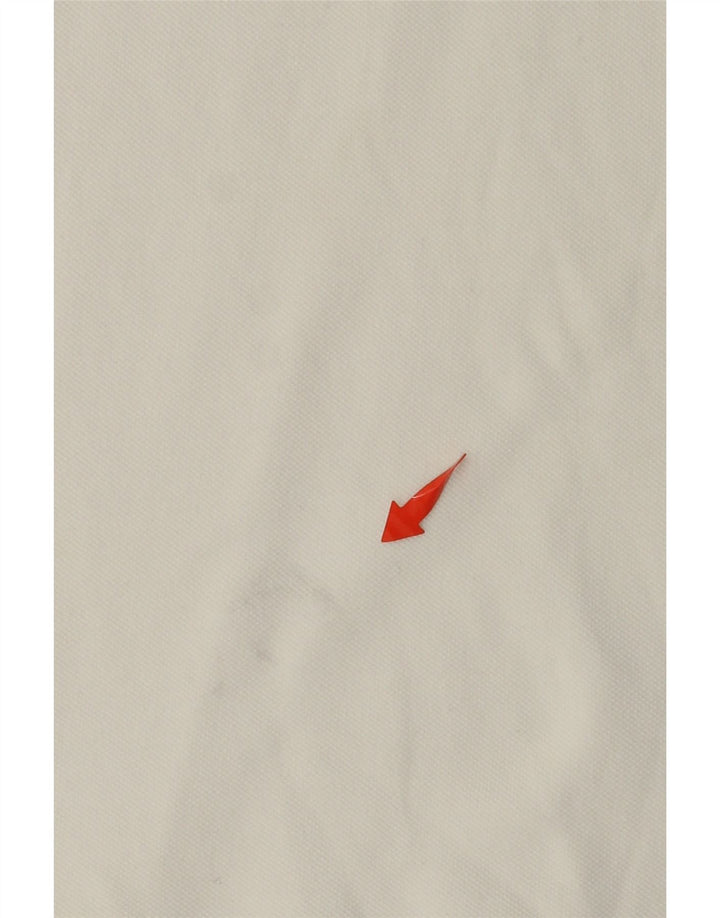 Tricou polo ADIDAS pentru bărbați, bumbac alb mediu