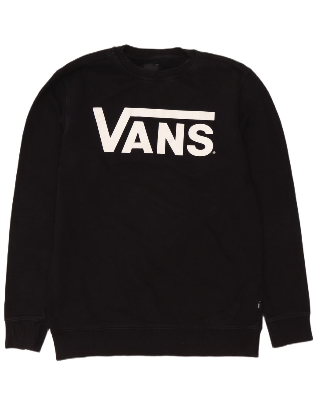 Hanorac grafic pentru bărbați VANS Pulover mediu bumbac negru
