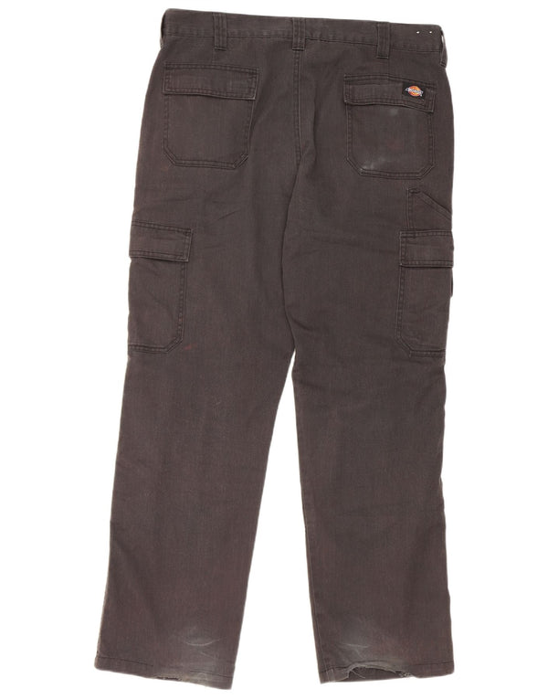 Pantaloni cargo dritti pentru bărbați Dickies W36 L30 poliester negru