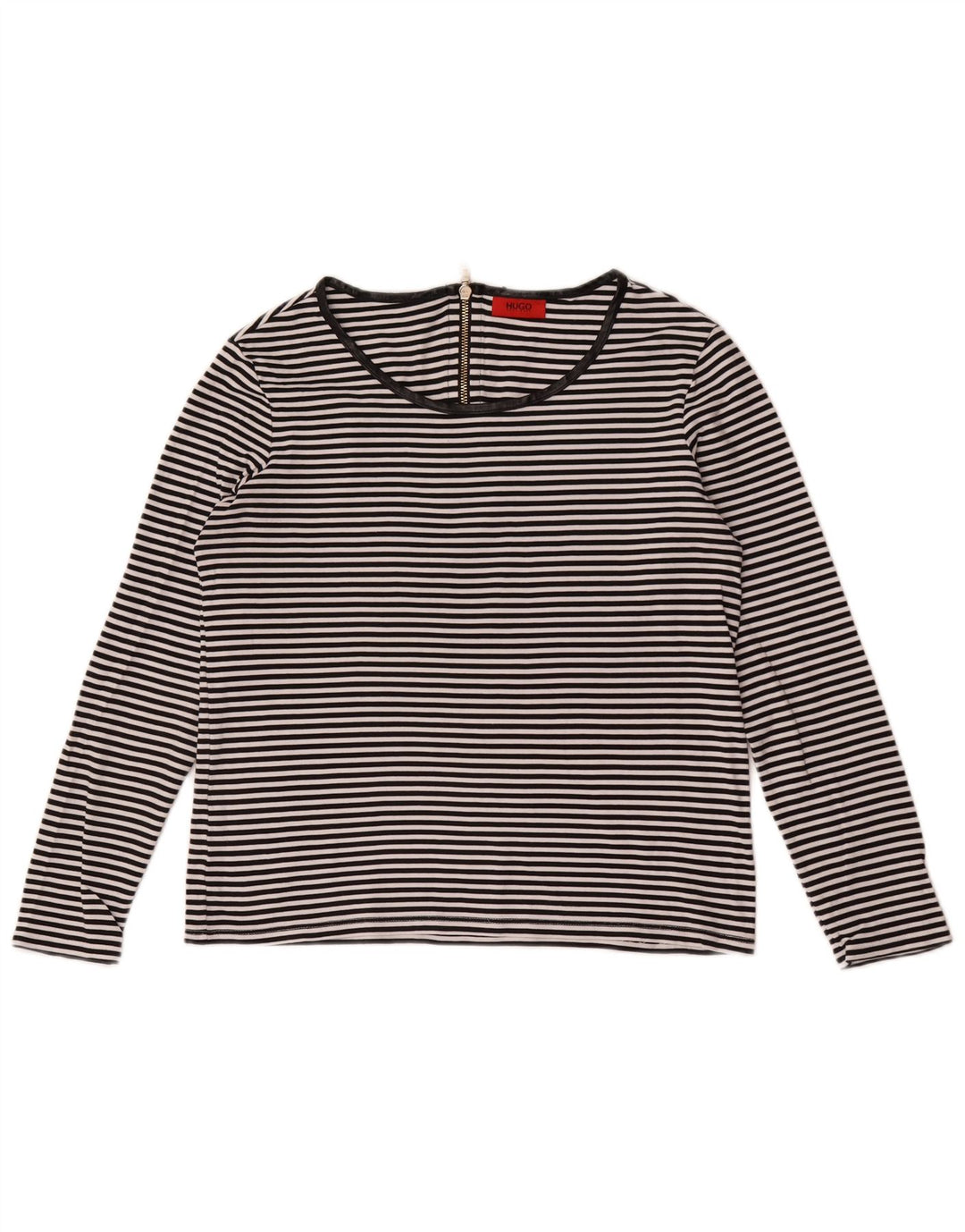 Top pentru femei Hugo Boss cu mânecă lungă UK 12 Medium Black Dunge