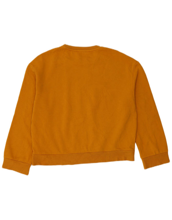 Pulover supradimensionat pentru femei Zara UK 10 Bumbac portocaliu mic