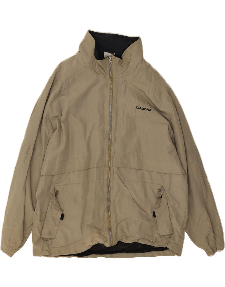 DIADORA Mens Utility Jacket UK 40 Large Beige Polyamide Vintage Diadora and Second-Hand Diadora from Messina Hembry 
