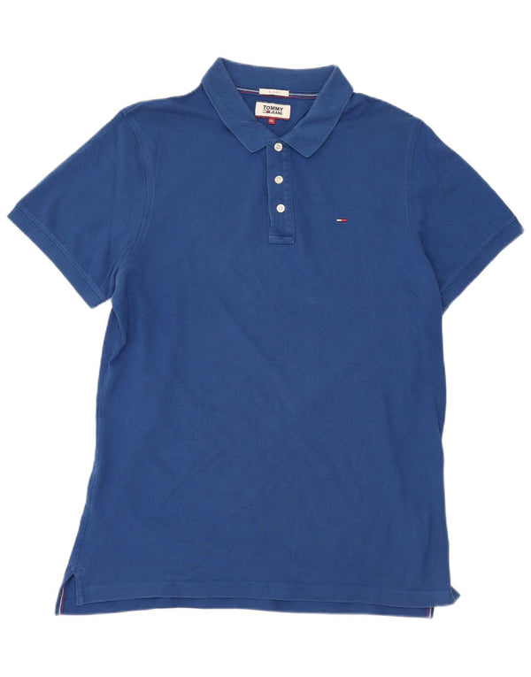 Tricou polo Tommy Hilfiger pentru bărbați, XL, albastru, bumbac