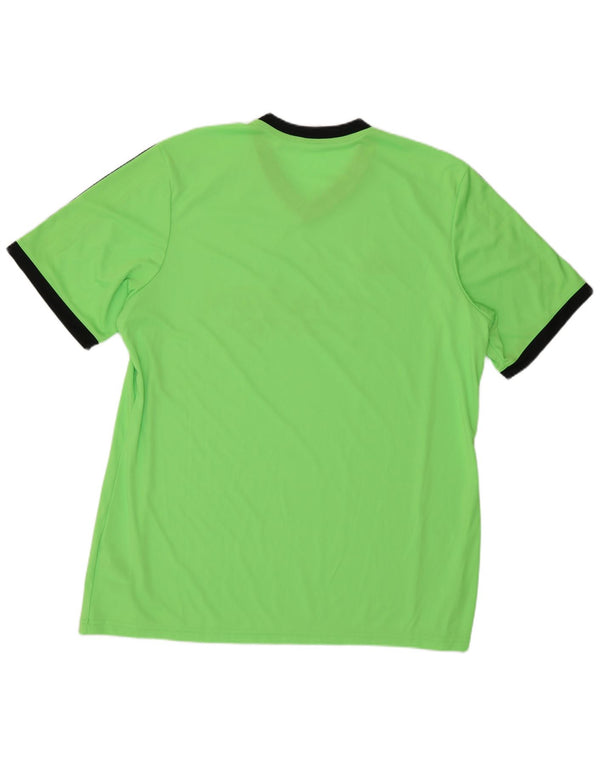 Tricou pentru bărbați Adidas Climalite Graphic Top XL Verde Poliester Colorblock
