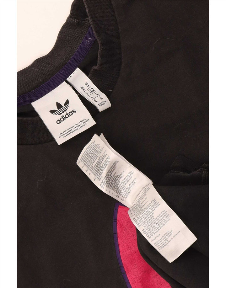 Tricou grafic Adidas pentru bărbați Top mediu negru bumbac