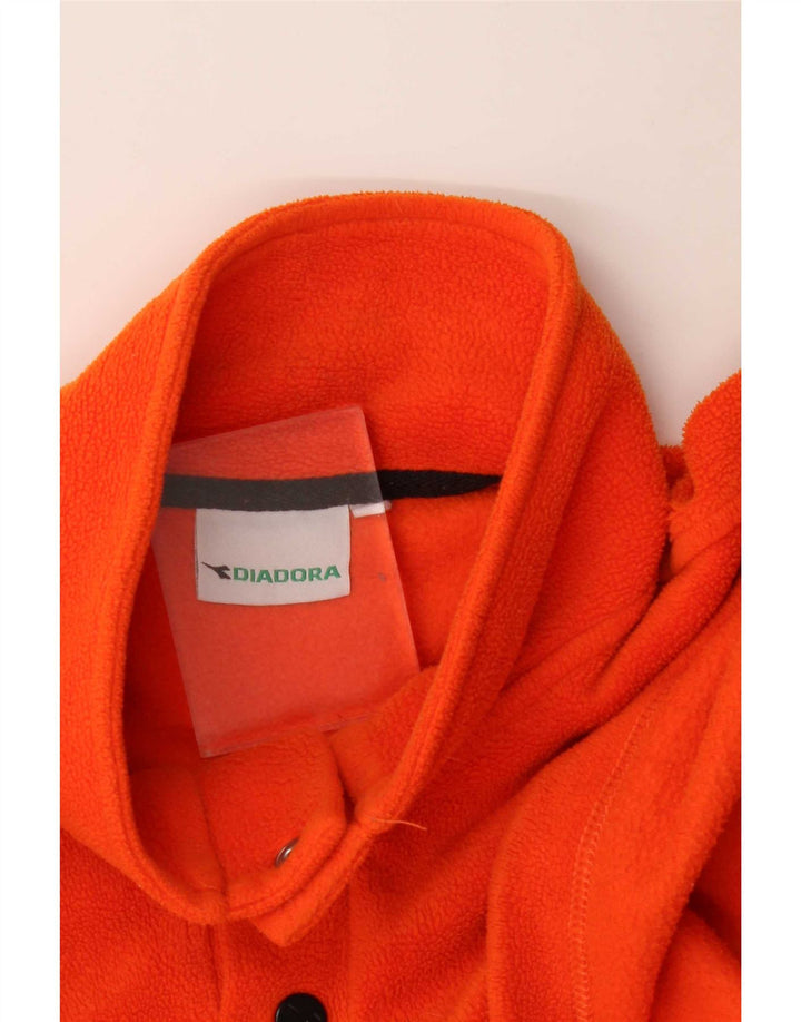 Pulover Diadora pentru bărbați, cu gât cu nasturi, XL, portocaliu
