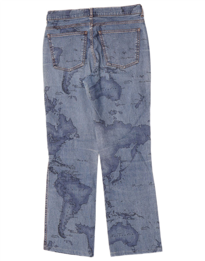 ALVIERO MARTINI Blugi pentru dama cu grafic bootcut W27 L27 Bumbac albastru