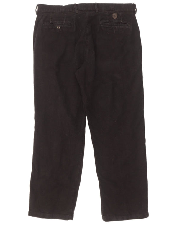 Marks & Spencer Pantaloni Chino Drepți Blue Harbour pentru bărbați L36 L29 Negru