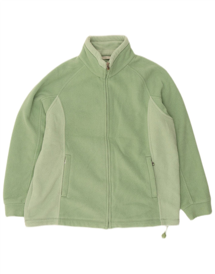 Jachetă fleece pentru femei Marks & Spencer UK 14 mare, verde, colorblock