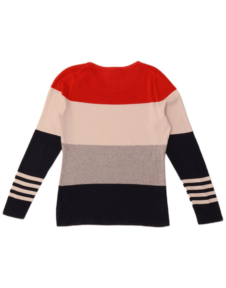 Pulover Tommy Hilfiger pentru damă cu gât de barcă, UK 14 Medium, multicolor