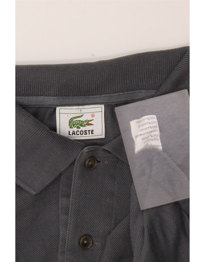 Tricou polo pentru bărbați Lacoste Mărimea 7 2XL Bumbac gri