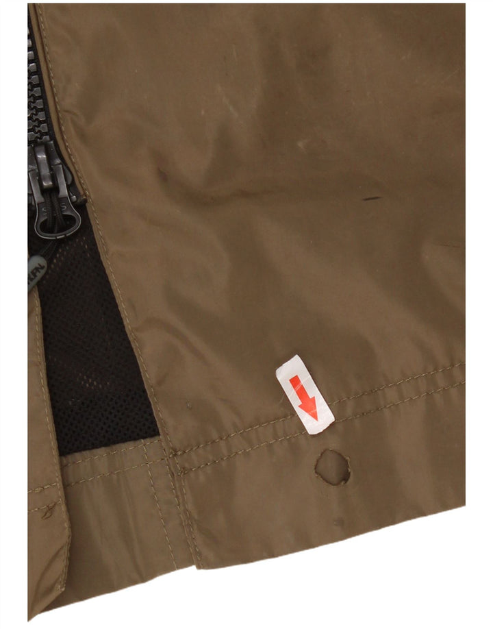 Jachetă de ploaie cu glugă Superdry pentru femei UK 14, mare, kaki, poliester