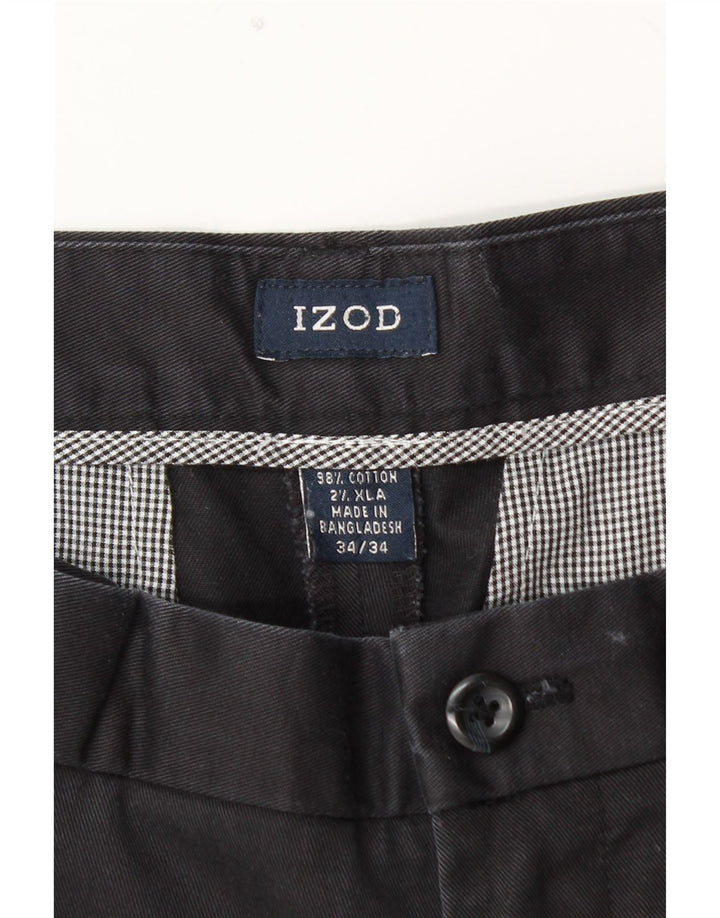 Pantaloni chino drepți pentru bărbați IZOD L34 L34 bumbac bleumarin