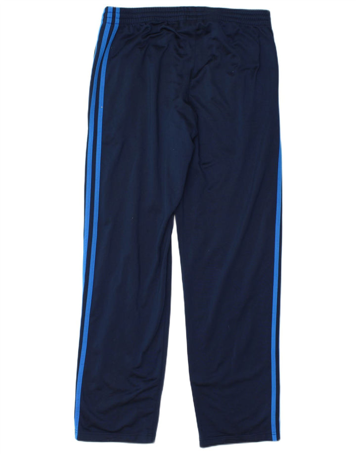 Pantaloni de trening Adidas pentru bărbați, poliester mediu albastru bleumarin