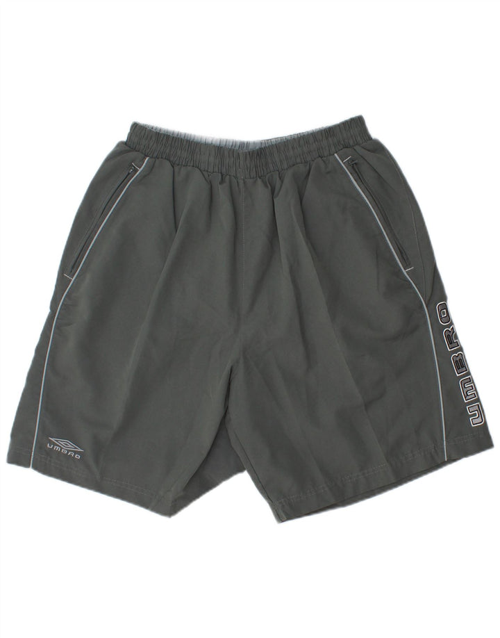 UMBRO Pantaloni scurți sport grafic pentru bărbați, mari, gri, poliester