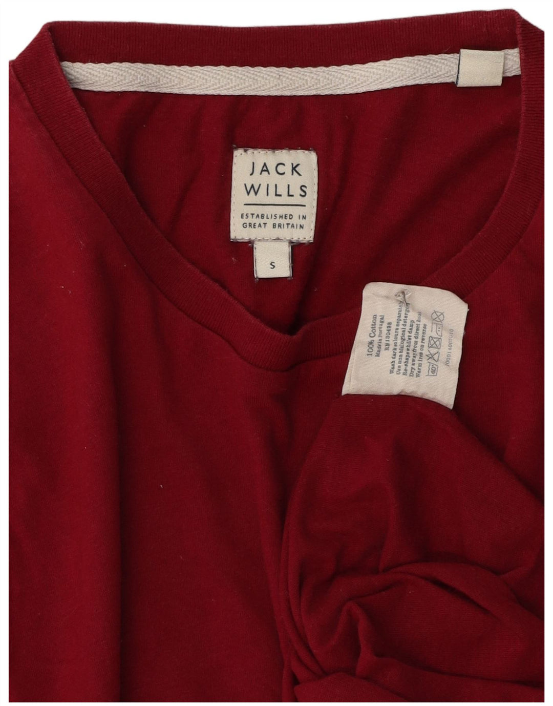 Tricou grafic Jack Wills pentru bărbați Top mic, roșu, bumbac