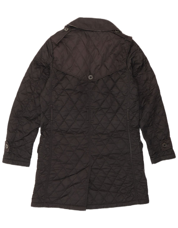 Palton militar matlasat Barbour pentru femei UK 10 Mic Negru