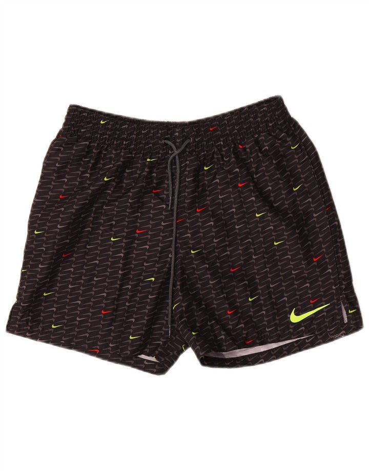 Pantaloni scurți sport grafic Nike pentru bărbați, poliester negru mic