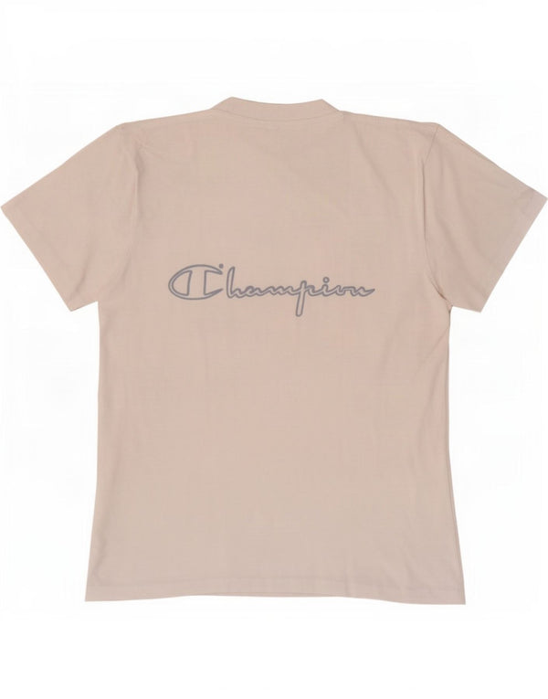 Tricou grafic Champion pentru bărbați Top mic Bumbac alb