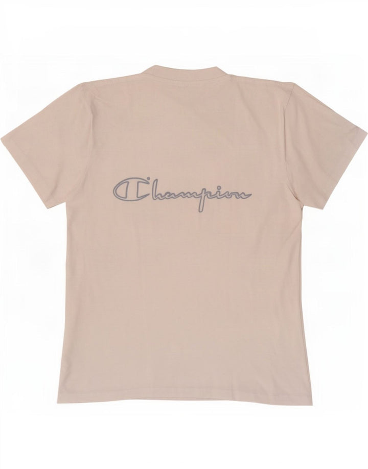 Tricou grafic Champion pentru bărbați Top mic Bumbac alb